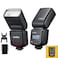 GODOX TT520 III Camera Flash Speedlite Builtin Receiver and RT TransmitterS1S2 Modes8 Power Levels Compatible with Canon Nikon Pentax Olympus Fujifilm Panasonic CamerasTT520II Upgraded