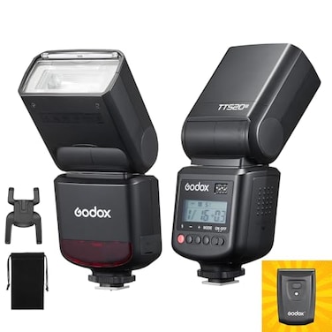 GODOX TT520 III Camera Flash Speedlite Builtin Receiver and RT TransmitterS1S2 Modes8 Power Levels Compatible with Canon Nikon Pentax Olympus Fujifilm Panasonic CamerasTT520II Upgraded
