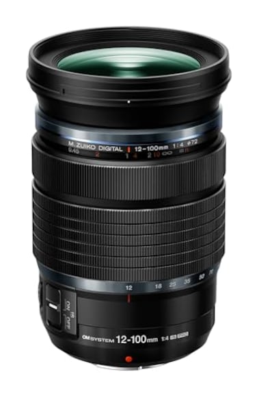 OM SYSTEM Olympus MZuiko Digital ED 12100mm F40 is PRO for Micro Four Thirds System Camera High Magnification Zoom Lens Weather Sealed Design MF Clutch LFn Button