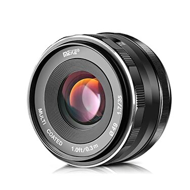 Meike 35mm F17 Large Aperture Manual Focus Prime Fixed Lens APSC Compatible with Sony EMount Mirrorless Cameras NEX 3 3N NEX 5R NEX 6 7 A6600 A6400 A5000 A5100 A6000 A6100 A6300 A6500 A6700