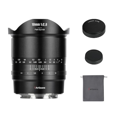 7artisans 10mm F28 II Full Frame Ultra Wide Angle Fisheye Lens 185Manual Focus for LeicaPanasonicSigma L Serise Mirrorless Camera