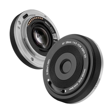 Viltrox AF 28mm f45 FE Pancake Lens for Sony E Mount Cameras a7 a7R a7S a7C a9 UltraThin Full Frame Lightweight Black