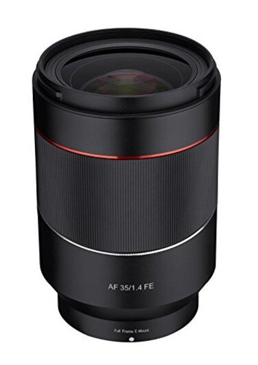 Rokinon AF 35mm f14 Auto Focus Wide Angle Full Frame Lens for Sony FE Mount Black IO3514E