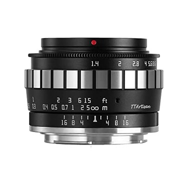 TTArtisan 23mm F14 APSC WideAngle Prime Lens Manual Focus Fixed Lens Compatible with Fuji XMount Camera