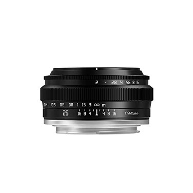 TTArtisan 25mm F2 WideAngle APSC Camera Lens Large Aperture Manual Fixed Camera Lens Compatible with Olympus and Panasonic MFT M43 Mount Cameras