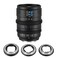 SIRUI VP1 Vision Prime 1 T14 Full Frame Cine Lens 50mm Manual Focus Cinema Lens with PreInstalled E Mount Interchangeable RFZL Mounts Black
