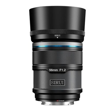 SIRUI Sniper 56mm Autofocus Lens F12 Wide Angle APSC Camera Lens for A5 A6 FX30 ZVE10 E Mount Black