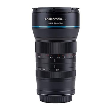 SIRUI 24mm Anamorphic Lens F28 133X APSC Camera Lens for MFT Mount Blue Flare
