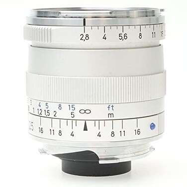 ZEISS Ikon Biogon T ZM 2825 WideAngle Camera Lens for Leica MMount Rangefinder Cameras Silver