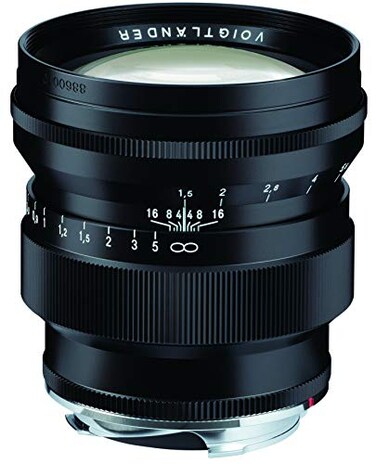 Voigtl&Atilde;&curren;nder Voigtlander 75mm f15 Nokton Aspherical VM Lens for Leica M Black