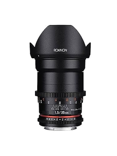 Rokinon Cine DS DS35MC 35mm T15 AS IF UMC Full Frame Cine Wide Angle Lens for Canon EF Black