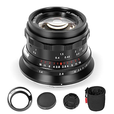 PERGEAR 35mm F14 FullFrame Manual Focus Lens Compatible with Sony EMount Cameras A7 A7II A7III A7R A7RII A7RIII A7RIV A7S A7SII A7SIII A9 A7C A6400 A6000 A6600 A6100 A6500 A6300 Black