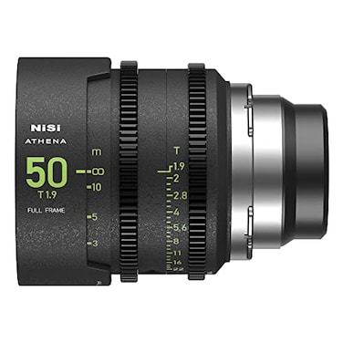NiSi Athena Prime 50mm T19 Full Frame Cinema Lens Compatible with ARRI PL Mount Cameras Wide Angle Lens Full Frame Quality Build Great LowLight Performance and Image Quality Camera Accessories