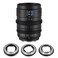 SIRUI VP1 Vision Prime 1 T14 Full Frame Cine Lens 35mm Manual Focus Cinema Lens with PreInstalled E Mount Interchangeable RFZL Mounts Black