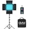 GVM Great Video Maker GVM RGB LED Video Light 800D Studio Light with APP Control Lighting Kit Photography Light 1 Pack with 8 Kinds Scene Lights 32005600K CRI 97 LED Panel Light for YouTube Studio Vid