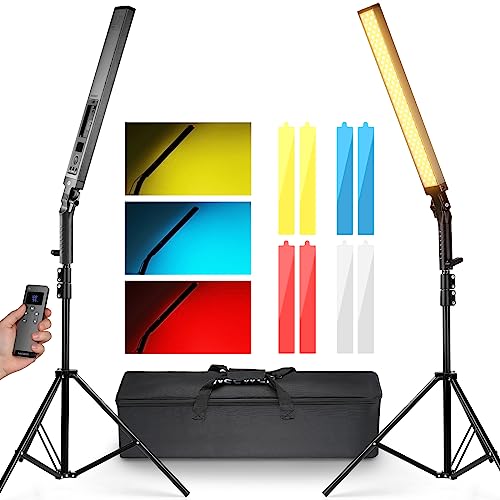 Neewer Neewer Led Video Light Stick Remote Kit 2 Pack 24W