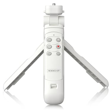 AODELAN Wireless Shooting Grip Tripod with Remote Control for Vlogging for Sony ZVE10ZV1ZV1 II ZV1F a6100 a6400 a6600 a7 III a7R III a7R IV a9 a9 II Replace Sony GPVPT2BT White