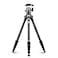 SIRUI AM225 Camera Tripod Carbon Fiber Tripod 5Sections Travel Lightweight Small Tripod with B00K Ball HeadBlack
