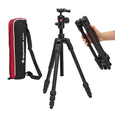 Manfrotto Befree Advanced AS Camera Tripod Twist Lock Compatible with ArcaSwiss Portableand Compact Alumiium Travel Tripod Kit Ball Head for DSLR Mirrorless Camera Accessories