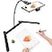 ChromLives Photo Copy Pico Projector StandChromlives Overhead Tripod Video Stand for PhoneAdjustable Tabletop Overhead Phone MountGooseneck Mini Tripod Stand for Teaching Streaming Baking Crafting