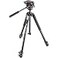 Manfrotto 190X Aluminum 3Section Tripod Kit with XPRO Fluid Head MK190X32W Black