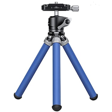 Leofoto MT02CLH22 Carbon Fiber Mini Travel Tabletop Tripod with Ball Head Kit Blue