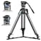 SIRUI SQ75VHS10 Carbon Fiber Tripod 717 Video Tripod with Professional Video Fluid Head 7Step Counterbalance 4Step TiltPan Damping Adjust Rapid Setup for Camera Max Load 10kg22lb