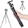 AOKA 28inch11 lb Mini Portable Carbon Fiber Tripod Lightweight and Compact Travel Desktop Tripod for Mobile Phones Mirrorless Cameras Camcorders Projectors Webcams