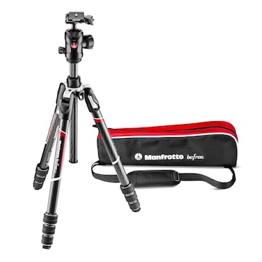 Manfrotto MKBFRTC4GTBH Befree Advanced GT Camera Tripod Kit Travel Tripod with Ball Head Portable Compact Professional Carbon Camera Tripod for DSLR Reflex Mirrorless Photography Accessories
