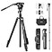 SmallRig CT210 Video Tripod 75 Video Camera Tripod Monopod with 15 Leveling Base Fluid Head Professional Camera Tripod Compatible with Video Camera DSLR Camcorder4475