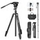 SmallRig CT210 Video Tripod 75 Video Camera Tripod Monopod with 15 Leveling Base Fluid Head Professional Camera Tripod Compatible with Video Camera DSLR Camcorder4475