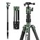 Fotopro 60inch Carbon Fiber Tripod Compact Camera Tripod with Ball Head Quick Release Plate Detachable Monopod Load up to 1763lbs Xgo E 2 Carbon Fiber Green