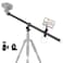 Koolehaoda 33 Tripod Extension Arm Aluminum Horizontal Center Column Arm 2 Sections with 360 Rotatable for Overhead MultiAngle Photography Load up to 22lbs Tripod Not Included