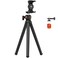 NEEWER Camera Tripod with Remote Mini Flexible Vlog Phone Tripod Stand with Action Camera Mount Adapter Hidden Phone Holder Cold Shoe Compatible with iPhone Hero13 12 11 10 9 Max Load 44lb TP34