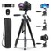 UBeesize 74 Camera Tripod with Phone Holder and Remote Heavy Duty Tripod Stand with Portable Bag for Phone and Camera Compatible with DSLR Cameras Cell Phones Spotting Scopes and Binoculars