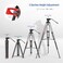 NEEWER Basic 74 Video Tripod with Fluid Head Metal Camera Tripod with Smooth Friction Damping Mid Level Spreader Quick Release Plate Compatible with Manfrotto 501 Max Load 176lb TP37