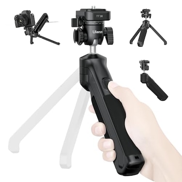 ULANZI TT38 OneClick Opening Vlogging Tripod Uka QuickRelease F38 w Cold Shoe Panoramic Ball Head w Hidden Hook Camera Tabletop Flexible Travel Tripods for SonyCanonNikonFujifilm and More