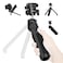 ULANZI TT38 OneClick Opening Vlogging Tripod Uka QuickRelease F38 w Cold Shoe Panoramic Ball Head w Hidden Hook Camera Tabletop Flexible Travel Tripods for SonyCanonNikonFujifilm and More
