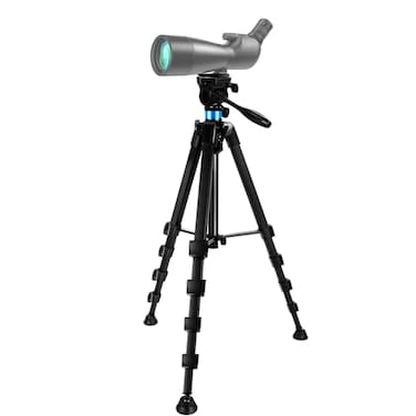LCNCY 724 inch Spotting Scope and Binoculars Heavy Duty Tripod Shooting Hunting Rest V Yoke Stand with Binoculars Adapter Compatible with MonocularAstronomical TelescopeDSLR CameraProjectorLoad 22Lb