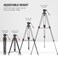 NEEWER 76 Video Camera Tripod with Fluid Head One Step Quick Release Portable Tripod Aluminum Heavy Duty Tripod Stand Dual Mode QR Plate for DSLR Cameras Camcorders Max Load 176lb LL27