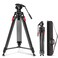 NEEWER 76 Video Camera Tripod with Fluid Head One Step Quick Release Portable Tripod Aluminum Heavy Duty Tripod Stand Dual Mode QR Plate for DSLR Cameras Camcorders Max Load 176lb LL27