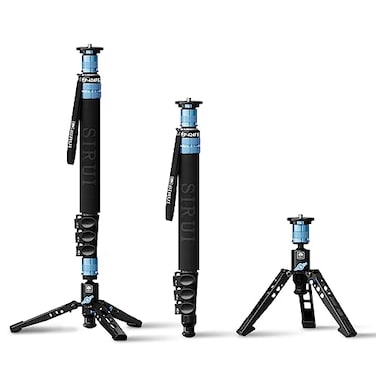 SIRUI P424FS Carbon Fiber Monopod 63 Monopod with Feet for Cameras 4Section 360 Panorama Modular 3 in 1 Quick Release Plate Max Load 12kg26lbs