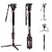 Avella CD324 Carbon Fiber Video Monopod Kit with Fluid Head and Removable feet 71 Inch Max Load 132 LB for Canon Nikon Sony Olympus Panasonic DSLR Camera