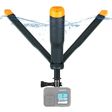SOONSUN 4in1 Floating Selfie Stick Hand Grip Tripod for GoPro Hero 13 12 11 10 9 8 7 6 5 4 Session Max AKASO SJCAM Action Camera Waterproof Extension Monopod Pole Floating Handle Tripod Stand