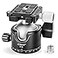CAVIX Tripod Ball Head with 14 Arca Swiss Quick Release Plate Aluminium Tripod Ball Head Mount Large Ball