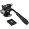 LEFTFOTO Mini Tripod Fluid Head Pan Tilt Head with Panoramic Ball Head and Arca Swiss Quick Release Platefor Camera TripodCompact Video Slide Rail and DSLR Cameras
