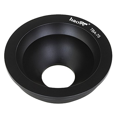 Haoge TBA75 75mm Half Ball Bowl Adapter for Gitzo Systematic Series 3 4 5 Tripod Head fit 75mm Manfrotto Gitzo Sachtler Fluid Video Heads