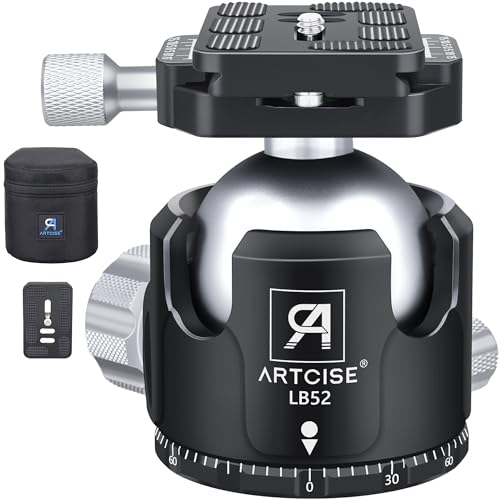 أرتسايز Artcise Low Profile Ball Head Tripod Mount Ball Head LB52 66 LBS