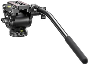 LEOFOTO Fluid Head for Video Camera Tripod Max Balance Load 2kg Max Fixed Load 4kg Weight 528g Base Diameter 50mm 38 Mounting Hole Height 88mm BV5