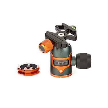 3 Legged Thing AirHed Vu Tripod Ball Head 360 Degree Panning Base ArcaSwiss Compatible Ball Head Suitable for Heavier Cameras and Longer Lenses with Visible Mechanism Metallic Slate Grey AHVUG
